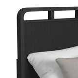 Ridgemont Storage Bedroom Set in Black with Grain