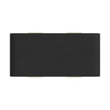 Ridgemont 2PC Occasional Table Set in Black with Grain-Coffee Table & End Table