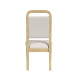Ridgemont Dining Side Chair with White Fabric in Natural (2 Per Carton)