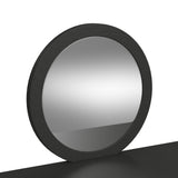 Ridgemont Dressing Table and Mirror in Black with Grain