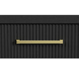 Ridgemont End Table with USB in Black with Grain