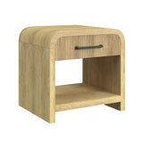 Ridgemont 3PC Occasional Table Set in Natural-Coffee Table & Two End Table