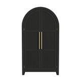 Ridgemont Large Bookcase in Black with Grain