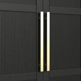 Ridgemont Large Bookcase in Black with Grain