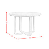 Ridgemont Standard Height Dining Set in Black with Grain-Table and Four Grey Fabric Chairs
