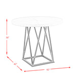 Riko 5PC Counter Height Dining Set-Table and Four Chairs
