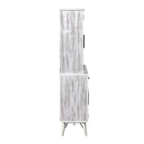 Rogen Rustic Buffet & Hutch with LED in Rustic White