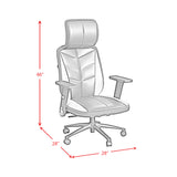 Rollins Gaming Chair with LED and Speaker in Black and Khaki - 3A Packing