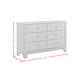 Sami Youth 6-Drawer Dresser
