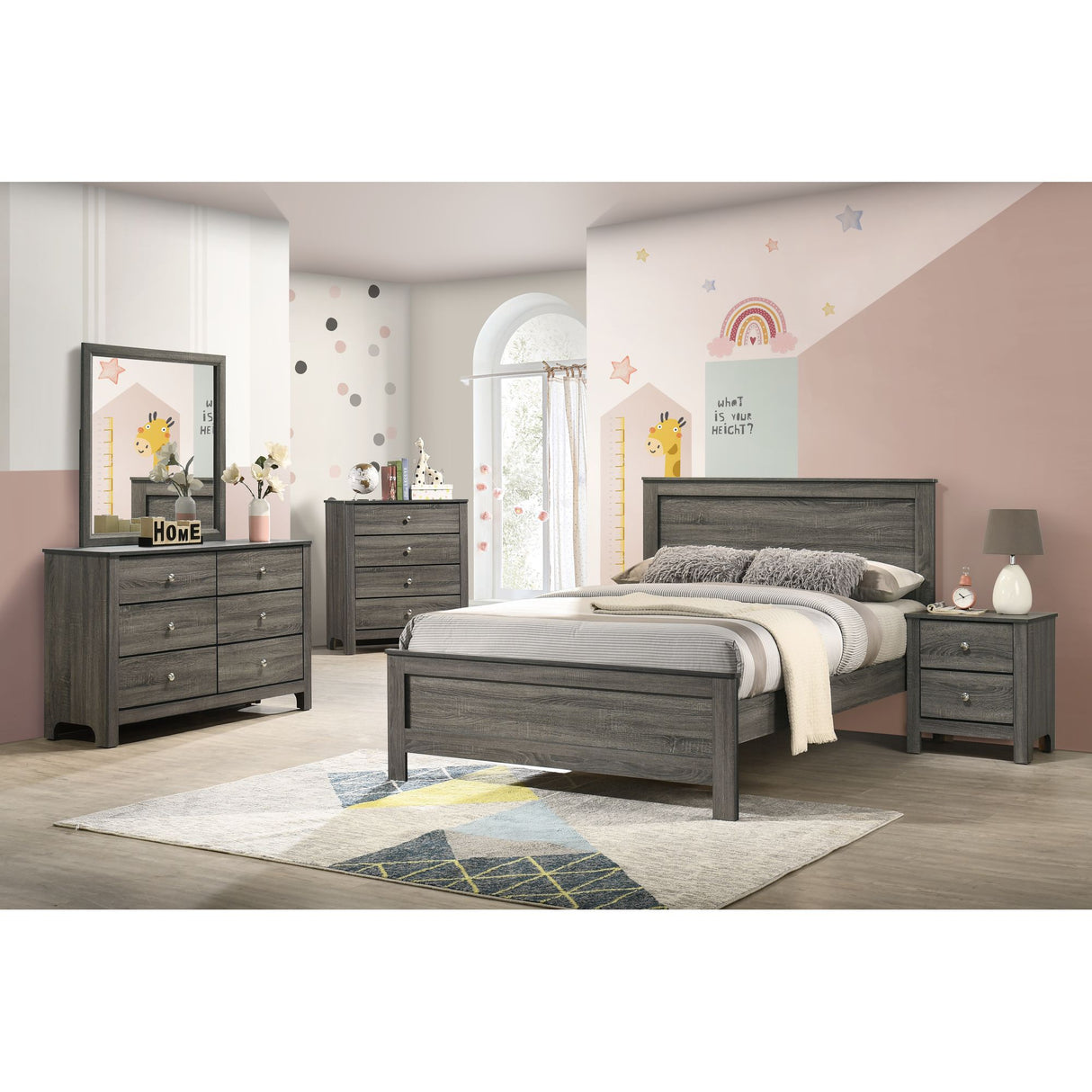 Sami Youth Dresser and Mirror Set