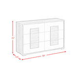 San Matteo 6-Drawer Dresser in Dual Tone