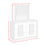 San Matteo Dresser and Mirror Set in Dual Tone