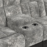 Santorini 6PC Motion Sectional Set in Dillon/Shire Grey
