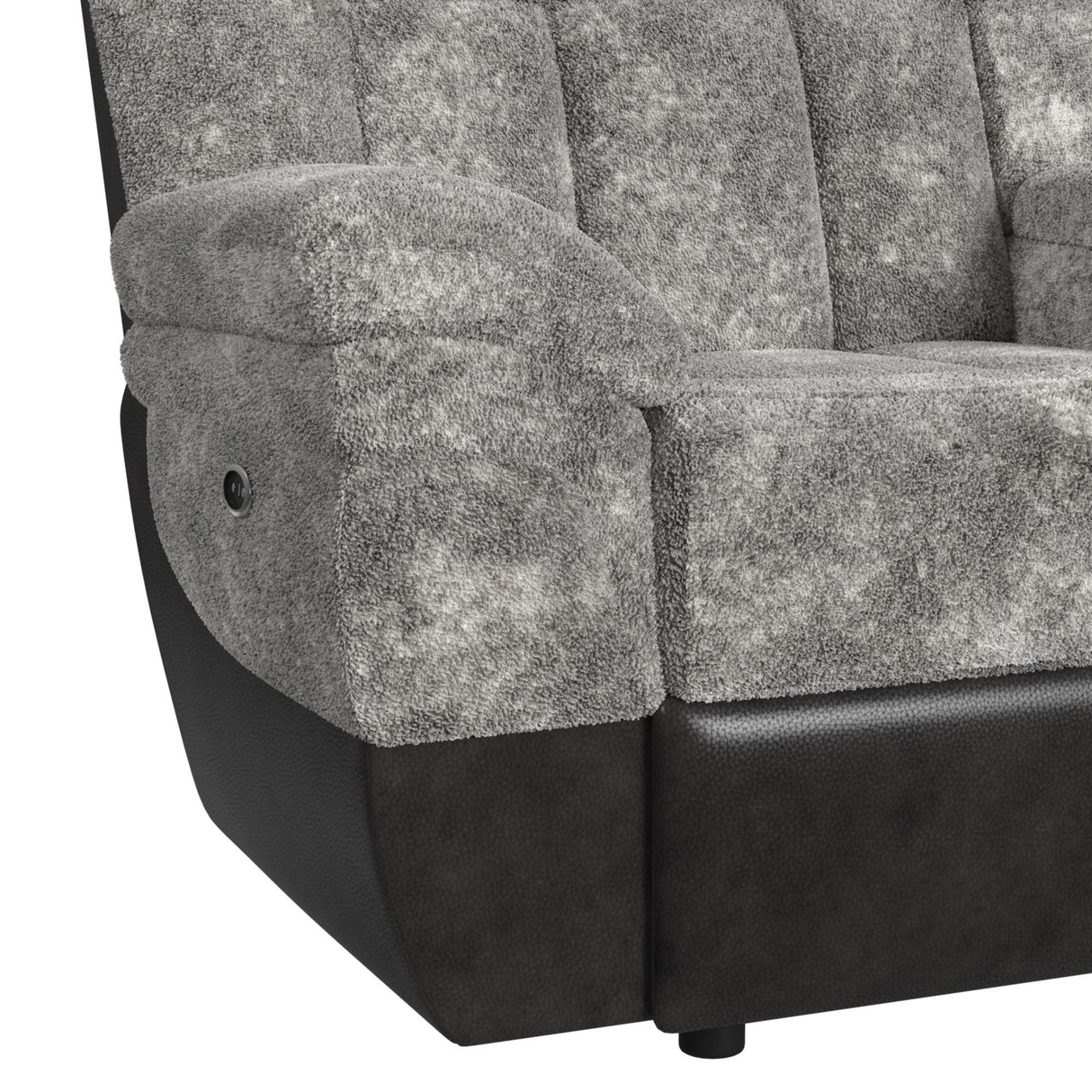 Santorini 6PC Motion Sectional Set in Dillon/Shire Grey