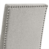 Seneca Counter Side Chair with Grey Fabric in Brown (2 Per Carton)