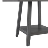 Seneca Counter Height Dining Set in Brown-Table and Four Chairs