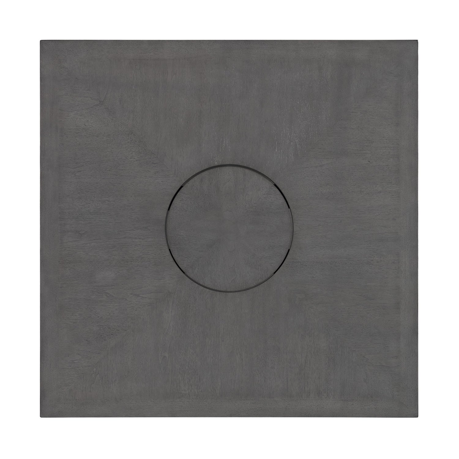 Seneca Square Counter Table with Lazy Susan in Grey