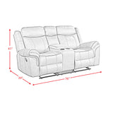 Sorrento 3PC Living Room Set in T101 Brown-Sofa, Loveseat & Recliner