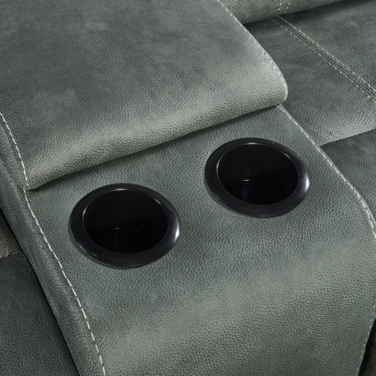 Sorrento Motion Loveseat with Console in FB367 Charcoal