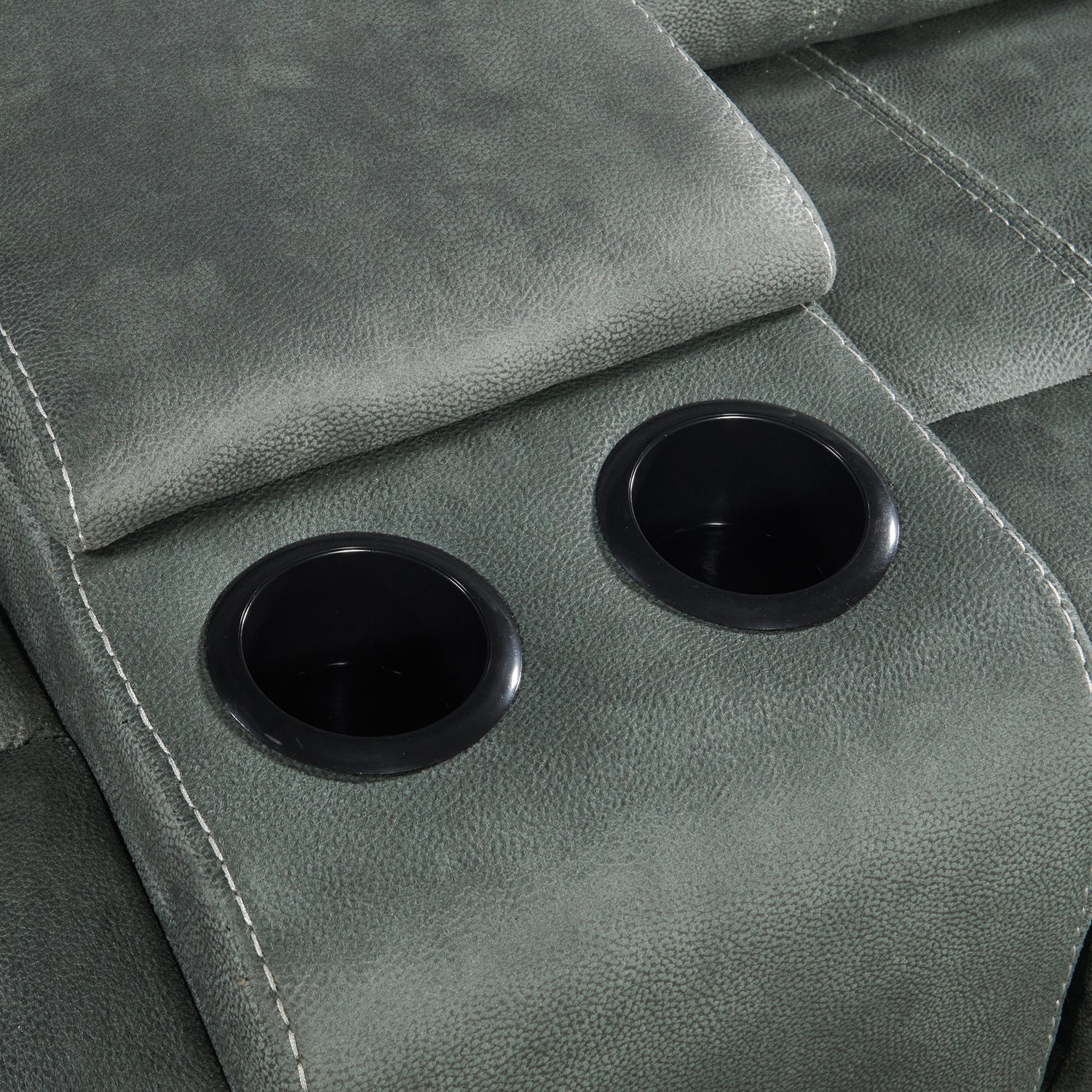 Sorrento Motion Loveseat with Console in FB367 Charcoal