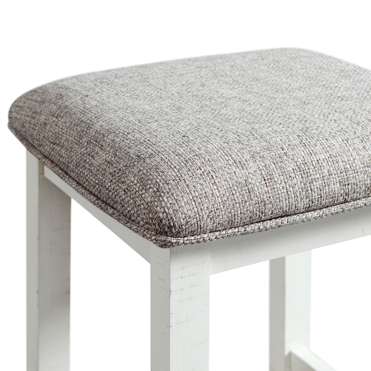 Stone Occasional Bar Table Single Pack in White (Table + Three Stools)