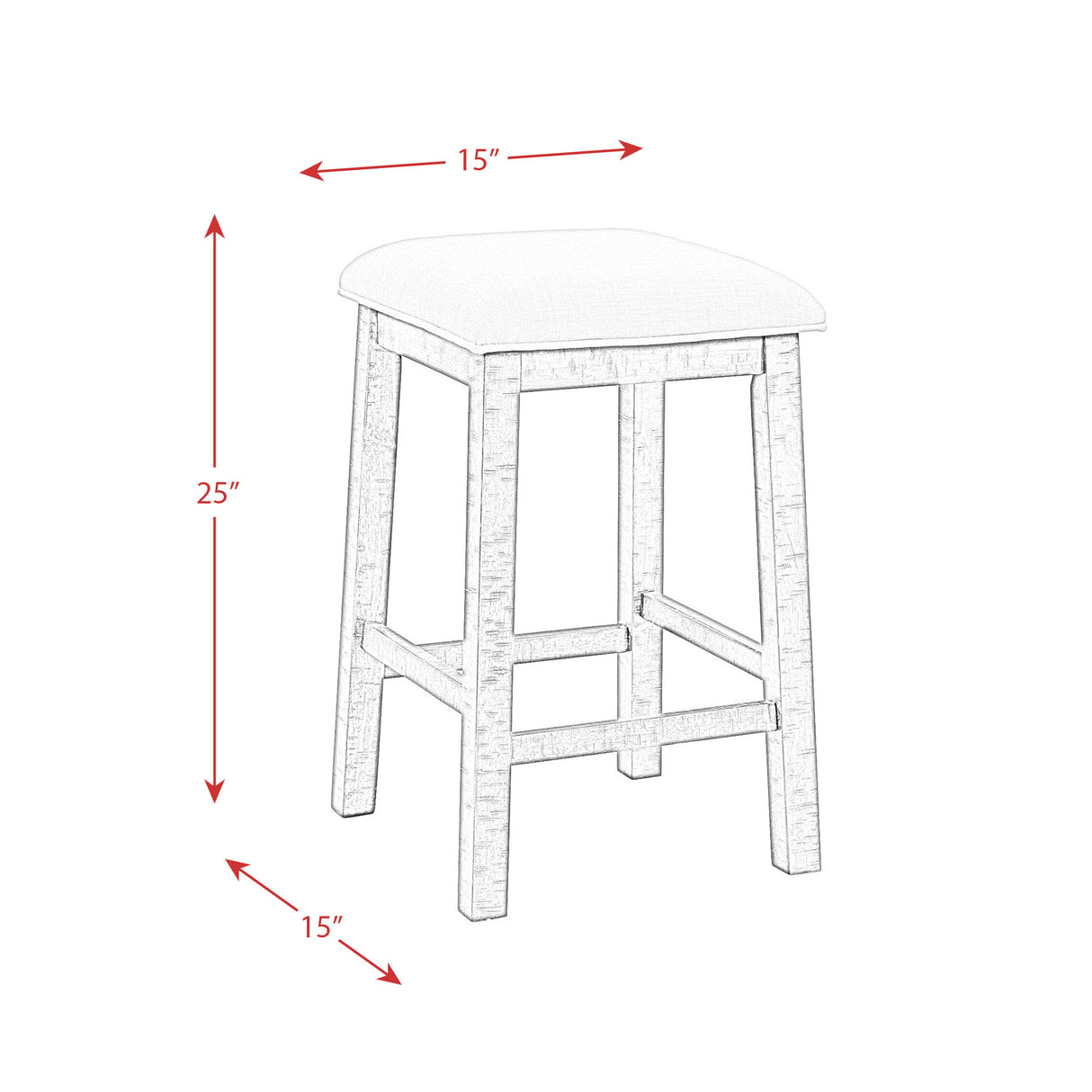 Stone Occasional Bar Table Single Pack (Table + Three Stools) 3A Packing