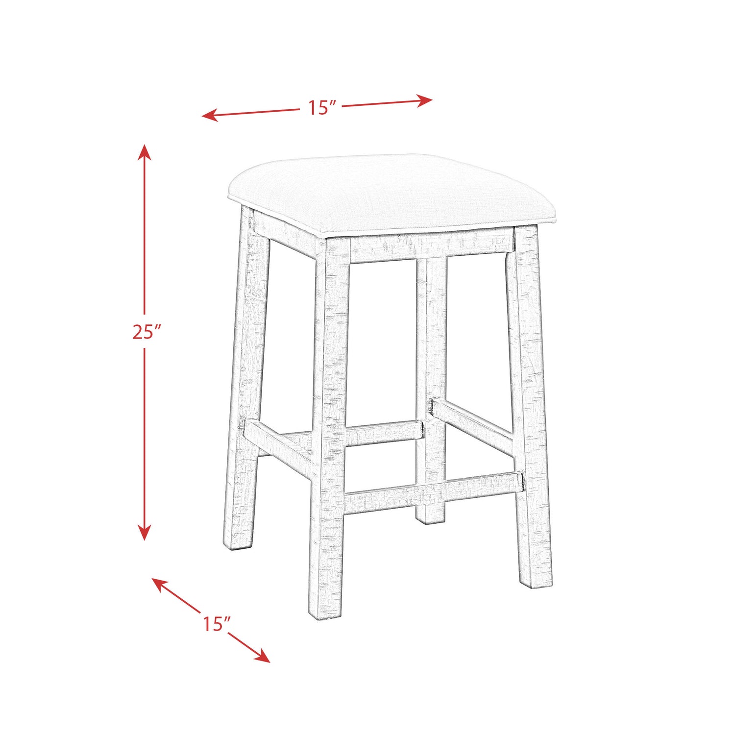 Stone Occasional Bar Table Single Pack Gray Finish (Table + Three Stools)