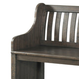 Stone Dining 6PC Set- Table, 4 Side Chairs, & Pew Bench