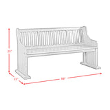 Stone Pew Bench