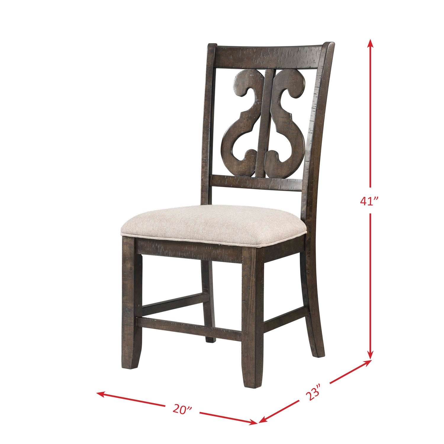 Stone Round 5PC Dining Set-Round Table & 4 Chairs