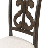 Stone Round 7PC Dining Set-Round Table & 6 Chairs