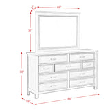 Sullivan Dresser & Mirror Set in Drift Grey