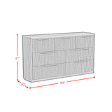 Sylvie 7-Drawer Dresser in Dark Brown