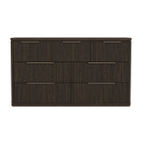 Sylvie 7-Drawer Dresser in Dark Brown