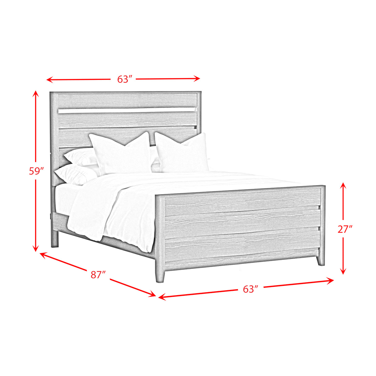 Tobias Bed with LED
