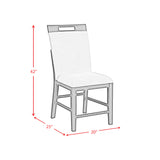 Transcend Counter Height Dining Set in Charcoal-Table and Four Chairs