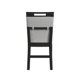 Transcend Counter Side Chair with Light Grey Fabric in Charcoal (2 Per Carton)