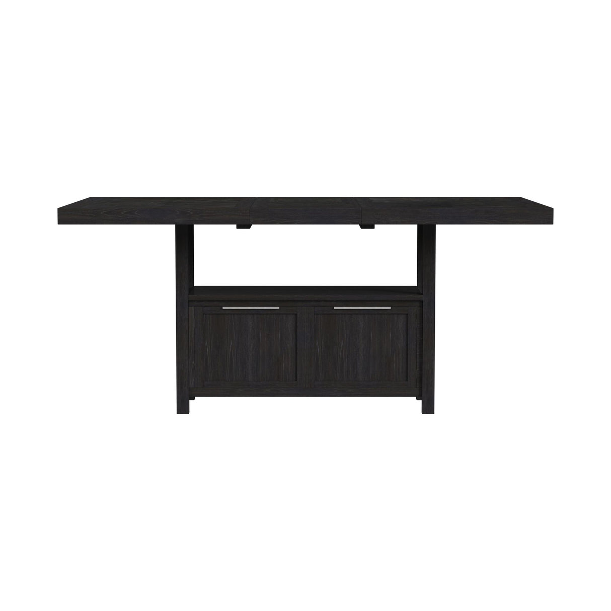 Transcend Counter Table with 20" Leaf in Charcoal
