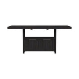 Transcend Counter Table with 20" Leaf in Charcoal