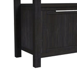 Transcend Counter Table with 20" Leaf in Charcoal