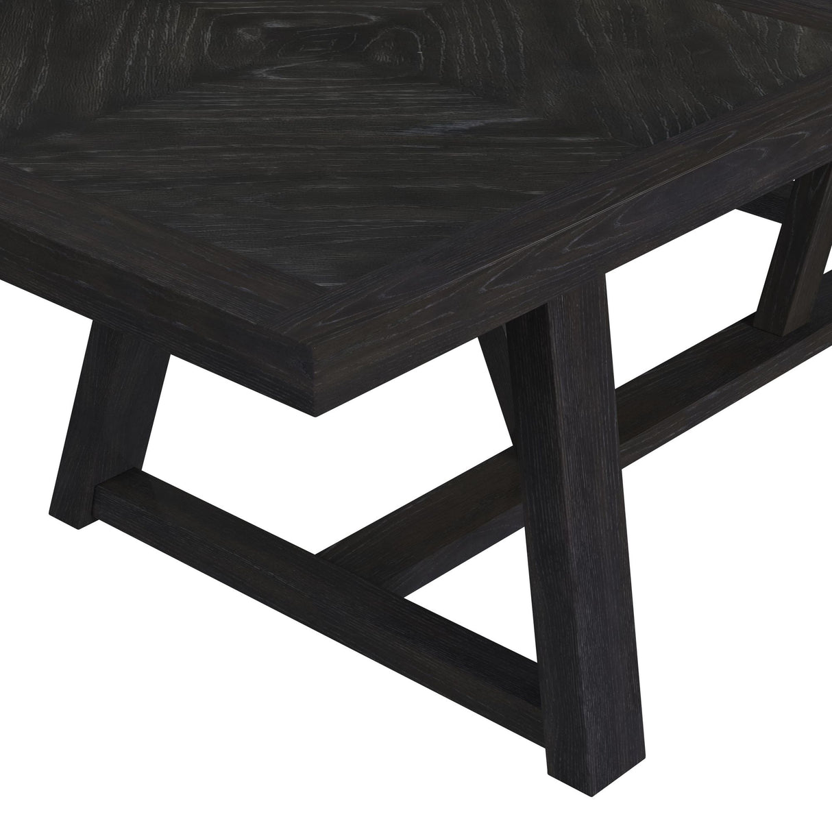 Transcend Standard Height Dining Set in Charcoal-Table and Four Chairs