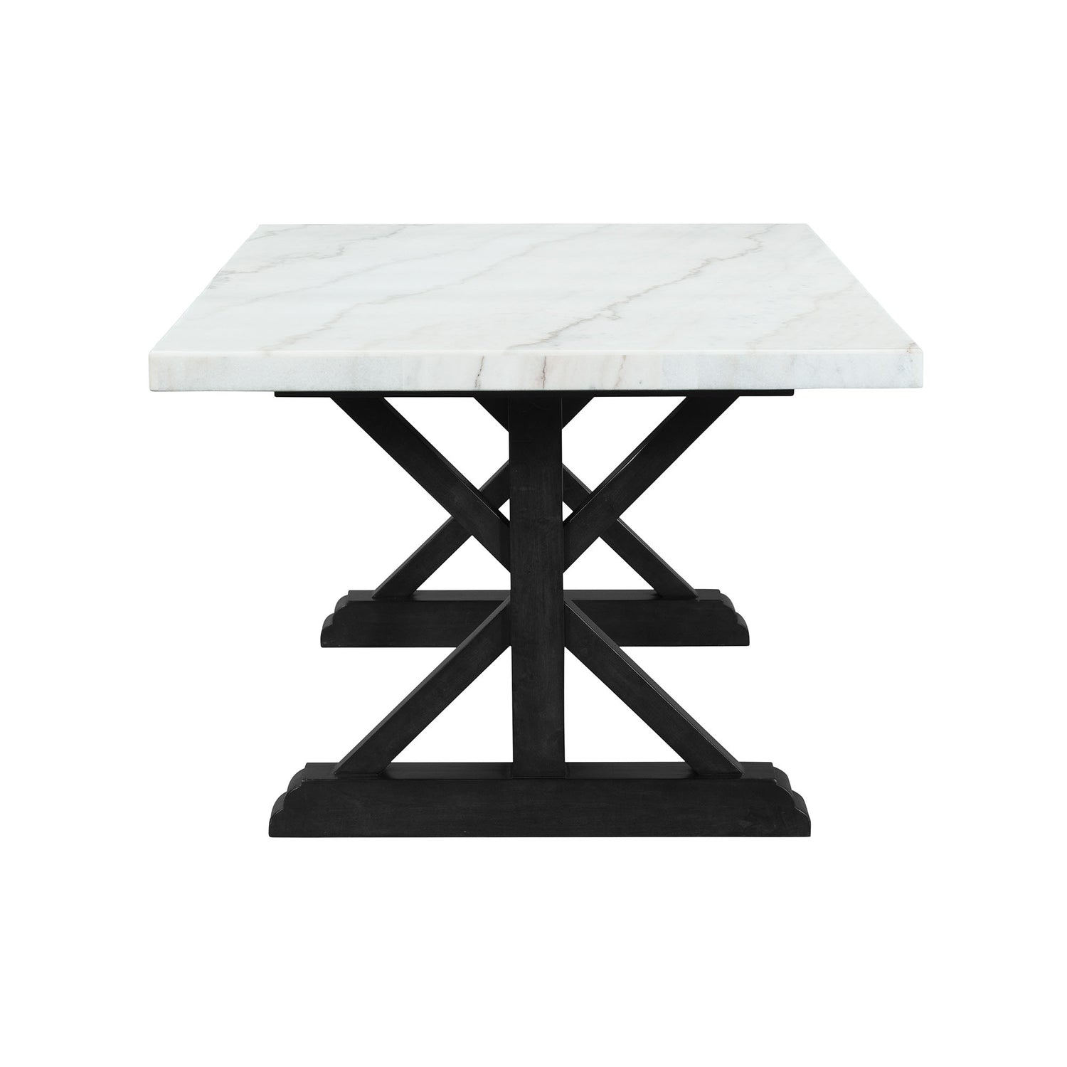 Tuscany 70" Marble Standard Height Rectangular Dining Table
