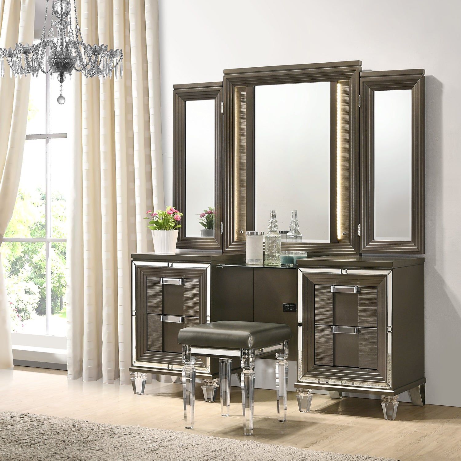 Twenty Nine Dressing Set w/LED & USB Plug