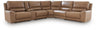 DeepWakes Reclining Sectional with Storage Console