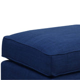 Erica 497 Ottoman W/Chrome Nail Heirloom Blue (ISTA 3)