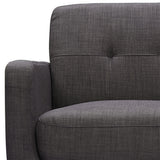 Hadley 4480 KD Love Seat Heirloom Charcoal w/No Pillows