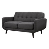 Hadley Sofa & Loveseat Set in Charcoal