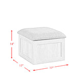 Uster Coffee Table W/Four storage Stools Grey