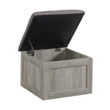 Uster Coffee Table W/Four storage Stools Grey