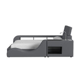 Valari Lounge Chair in Grey PU